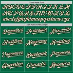 Custom Name & Number Authentic Sleeveless Baseball Jersey - Kelly Green Black-Cream Design Personalized Kelly Green Black-Cream