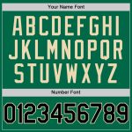 Custom Name Number Baseball Jersey - Personalized Kelly Green Black-Cream Authentic Throwback Design Personalized Kelly Green