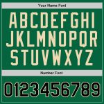 Personalized Kelly Green Basketball Jersey - Authentic Black-Cream Throwback Design Personalized Kelly Green Black-Cream