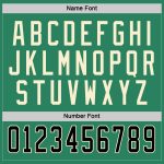 Custom Personalized Hockey Jersey, Kelly Green with Black-Cream Design, Team Name and Number Personalized Kelly Green Black-Cream