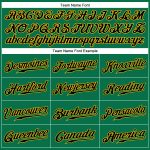 Custom Name and Number Baseball Jersey - Kelly Green with Black and Gold - Authentic Team Jersey Personalized Kelly Green