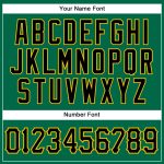 Custom Name Number Authentic Sleeveless Baseball Jersey Kelly Green Black Gold for Team Support Personalized Kelly Green