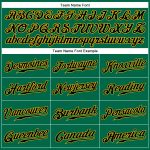 Custom Name Number Authentic Sleeveless Baseball Jersey Kelly Green Black Gold for Team Support Personalized Kelly Green