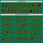 Custom Name and Number Personalized Black-Gold Kelly Green Basketball Jersey - Authentic Throwback Style Personalized Kelly