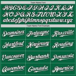 Custom Name and Number Baseball Jersey - Personalized Kelly Green Black-Gray Authentic Fashion Design Personalized Kelly