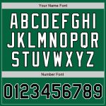 Custom Name and Number Baseball Jersey - Personalized Kelly Green Black-Gray Authentic Fashion Design Personalized Kelly