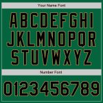Personalized Kelly Green Black Old Gold Authentic Baseball Jersey for Fans Personalized Kelly Green Black-Old Gold Authentic