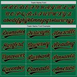 Personalized Kelly Green Black Old Gold Authentic Baseball Jersey for Fans Personalized Kelly Green Black-Old Gold Authentic