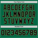 Personalized Authentic Baseball Jersey - Kelly Green Black and Old Gold Sleeveless Design Personalized Kelly Green Black-Old