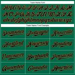 Custom Name & Number Personalized Black-Old Gold Kelly Green Sleeveless Baseball Jersey - Authentic Team Apparel Personalized