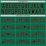 Personalized Kelly Green Black Old Gold Basketball Jersey - Authentic Throwback Design Personalized Kelly Green Black-Old