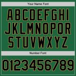 Custom Name Number Throwback Baseball Jersey - Kelly Green Black Old Gold Mesh Authentic Team Jersey Personalized Kelly Green