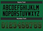 Custom Name and Number Kelly Green Black-Old Gold Drift Fashion Football Jersey - Personalized Team Apparel Personalized