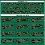 Custom Team Name Number Performance Golf Polo Shirt - Kelly Green Black Old Gold Personalized Kelly Green Black-Old Gold