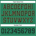 Custom Team Name Number Adjustable Snapback Hat - Kelly Green Black-Old Gold Stitched Design Personalized Kelly Green Black-Old