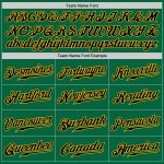 Personalized Authentic Baseball Jersey Custom Name Number Kelly Green Black Pinstripe Black-Gold Personalized Kelly Green
