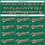 Personalized Black Pinstripe Baseball Jersey with Custom Name & Number, Kelly Green City Design, Authentic Team Gear Personalized