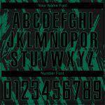 Custom Name and Number Soccer Jersey in Kelly Green Black - Personalized Sublimation Uniform Personalized Kelly Green Black