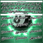 Custom Name Number 8 Ball Billiards Polo Shirt in Kelly Green Black White 3D Pattern - Performance Team Apparel Personalized