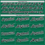 Custom Twinkle Star Baseball Jersey with 3D Pattern, Personalized Kelly Green Design, Team Name and Number, Authentic Style