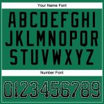 Custom Name Number Baseball Jersey - Kelly Green Black-White Authentic Drift Fashion Team Personalized Kelly Green Black-White