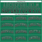 Custom Name Number Baseball Jersey - Kelly Green Black-White Authentic Drift Fashion Team Personalized Kelly Green Black-White