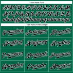 Custom Name and Number Baseball Jersey - Authentic Sleeveless Kelly Green Black-White Design Personalized Kelly Green Black-White