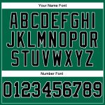 Custom Name and Number Baseball Jersey - Authentic Sleeveless Kelly Green Black-White Design Personalized Kelly Green Black-White