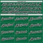 Personalized Authentic Throwback Basketball Jersey in Kelly Green and Black-White Personalized Kelly Green Black-White Authentic