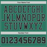 Custom Name Number Black White Kelly Green Basketball Jersey Authentic Throwback Personalized Kelly Green Black-White Authentic
