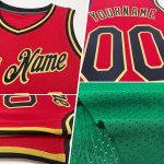 Personalized Authentic Throwback Basketball Jersey in Kelly Green and Black-White Personalized Kelly Green Black-White Authentic
