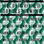 Custom Name and Number Volleyball Jersey Geometric Shape in Kelly Green and Black-White - Personalized Team Uniform Personalized
