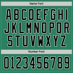 Personalized Black-White Hockey Jersey in Kelly Green for Men and Women Personalized Kelly Green Black-White Hockey Jersey