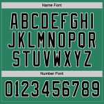 Custom Name Number Hockey Jersey - Personalized Black White Kelly Green Team Jersey Personalized Kelly Green Black-White