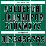 Custom Name Number Authentic City Edition Basketball Jersey Kelly Green Black White Lines Personalized Kelly Green Black-White