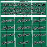 Custom Name Number Authentic City Edition Basketball Jersey Kelly Green Black White Lines Personalized Kelly Green Black-White