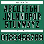 Custom Name Number Kelly Green Long Sleeve Performance T-Shirt - Salute To Service Team Edition Personalized Kelly Green