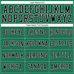 Custom Name Number Kelly Green Long Sleeve Performance T-Shirt - Salute To Service Team Edition Personalized Kelly Green