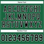 Personalized Authentic Football Jersey in Kelly Green with Black-White Mesh Design Personalized Kelly Green Black-White Mesh