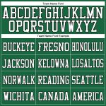 Personalized Authentic Football Jersey in Kelly Green with Black-White Mesh Design Personalized Kelly Green Black-White Mesh
