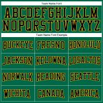 Custom Name and Number Personalized Football Jersey, Kelly Green Black Yellow Mesh, Authentic Team Apparel Personalized Kelly