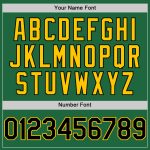 Custom Name Number Black Yellow Kelly Green Mesh Authentic Baseball Jersey - Personalized Throwback Team Apparel Personalized