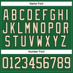 Custom Name and Number Personalized Kelly Green Cream-Black Hockey Lace Neck Jersey - Team Gear Personalized Kelly Green