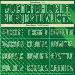 Custom Name and Number Kelly Green Soccer Jersey with Geometric Shapes - Personalized Sublimation Team Uniform Personalized