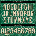 Custom Authentic Baseball Jersey with Spider Web 3D Pattern in Kelly Green Cream-Black | Personalized Name & Number Personalized