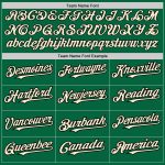 Custom Name and Number Baseball Jersey - Personalized Kelly Green and Black Authentic Raglan Sleeves Personalized Kelly Green