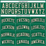 Custom Name and Number Authentic Basketball Jersey - Personalized Kelly Green Cream-Black Throwback Design Personalized Kelly