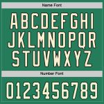 Custom Hockey Jersey with Personalized Name and Number in Kelly Green and Cream-Black Personalized Kelly Green Cream-Black