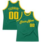 Custom Name and Number Authentic Throwback Basketball Jersey - Personalized Kelly Green Team Jersey Personalized Kelly Green