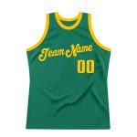 Custom Name and Number Authentic Throwback Basketball Jersey - Personalized Kelly Green Team Jersey Personalized Kelly Green